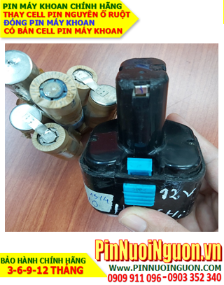 Pin máy khoan 12v -3.0AH (3000mAh) Hitachi EB1214S, EB1220HL, EB1220HS, EB1220RS, EB1222HL
